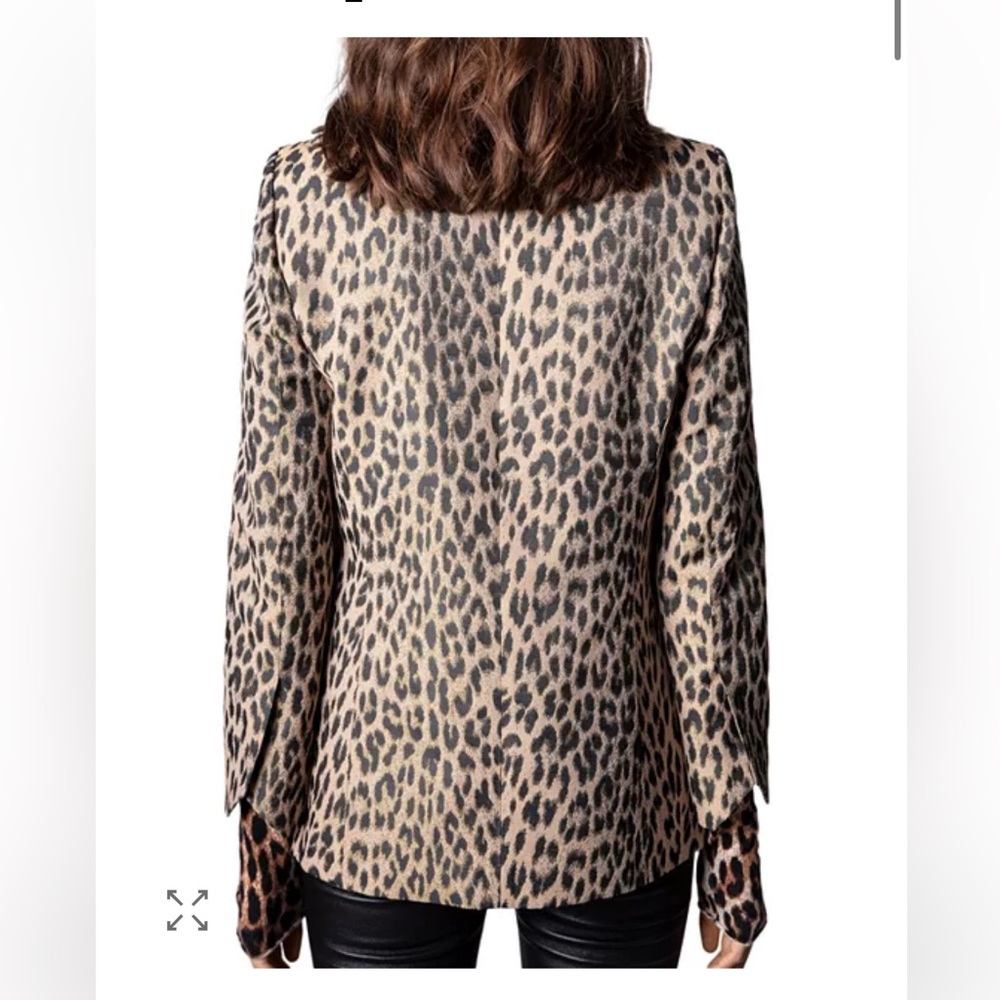 Zadig & Voltaire Animal Print Blazer - Picture 9 of 10